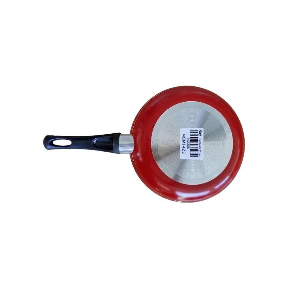 Sartén de 23 cm antiadherente esmaltado exterior rojo Ray - Miniatura 2