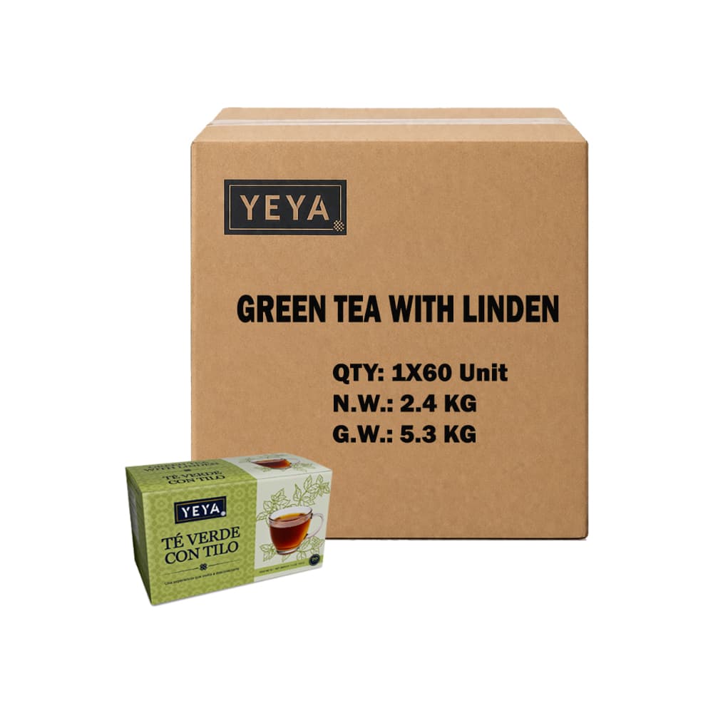 Té verde con tilo YEYA (60 x 40 g / 1.4 oz) - Miniatura 1