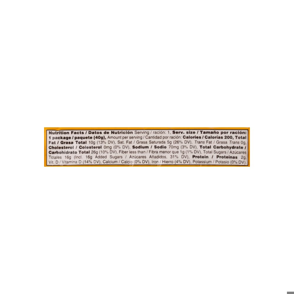 Sorbeto de fresa - wafer - Bauducco (40 g / 1.4 oz) - Miniatura 3