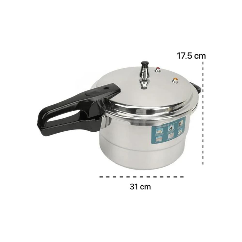 Olla de presión de 3 válvulas para cocina de gas e inducción de 11 L Ruden - Miniatura 2