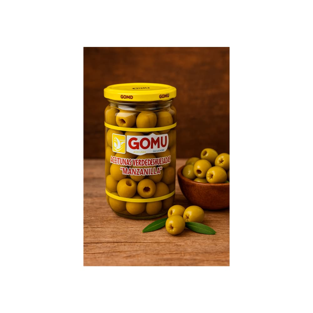 Aceitunas verdes deshuesadas Gomu (300 g / 10.58 oz) - Miniatura 4