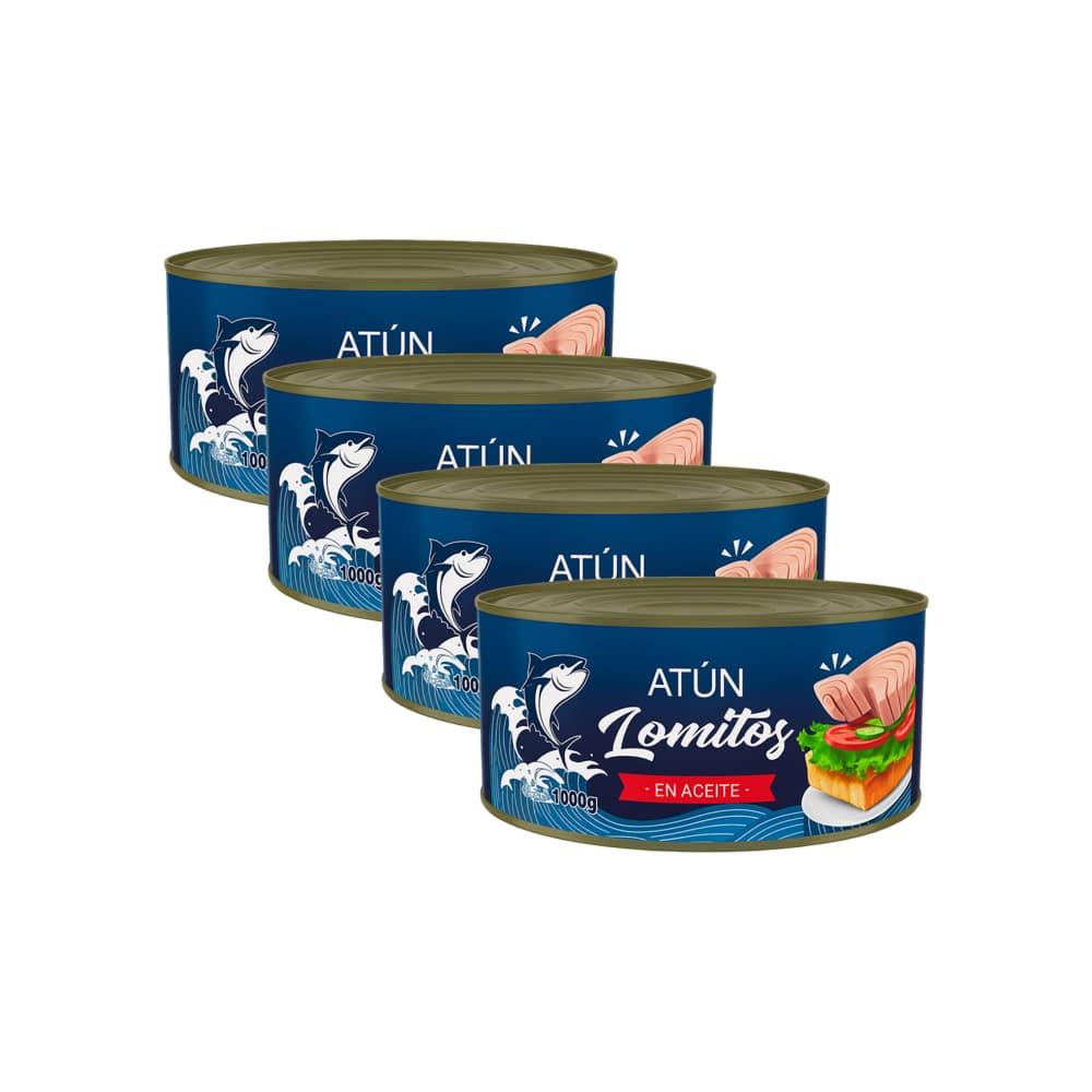 Lomitos de atún en aceite Lucy (4 x 1 kg / 2.2 lb) - Miniatura 1