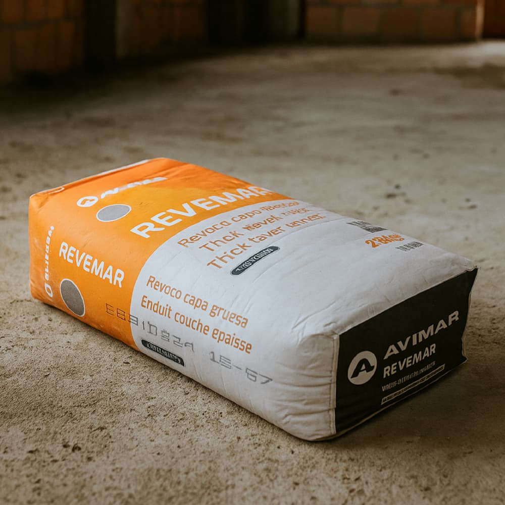 Cemento mortero gris revemar capa gruesa Aymar (25 kg / 55.12 lb) - Miniatura 4