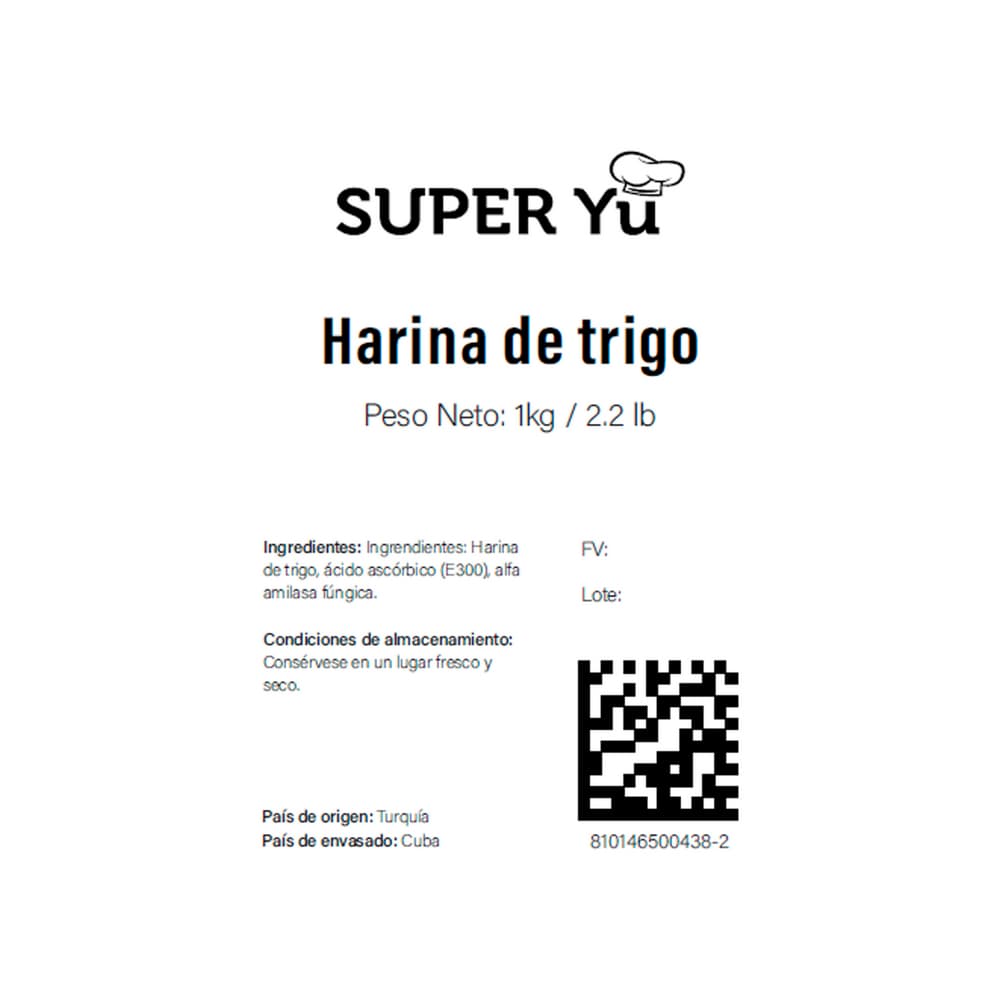 Harina de trigo Super Yu (1 kg / 2.2 lb) - Miniatura 3