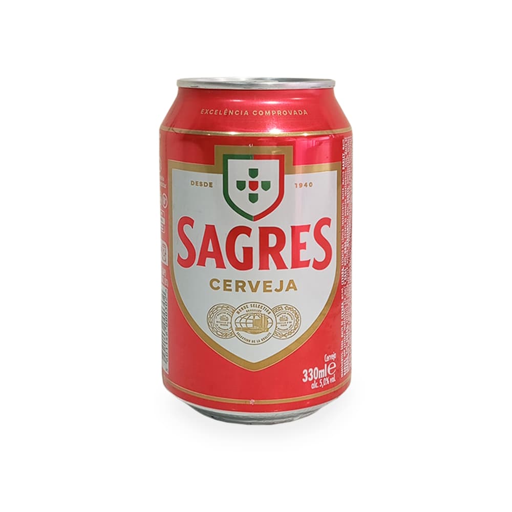 Cerveza Sagres (330 ml) - Imagen 1