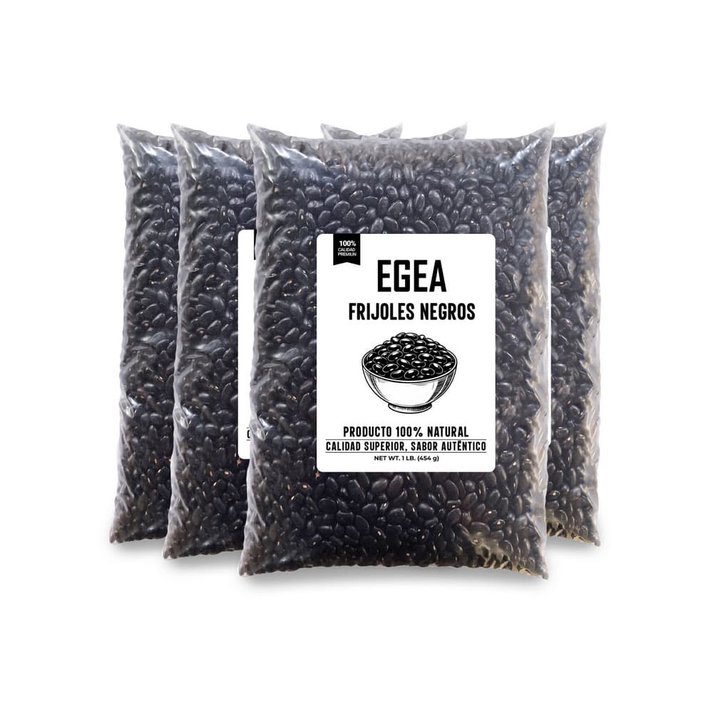 Frijoles negros EGEA (4 x 454 g / 1 lb) - Imagen 1
