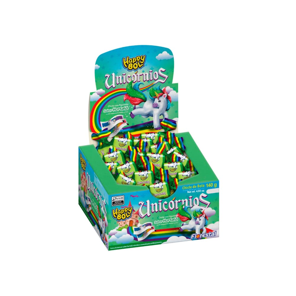 Chicle de bola -goma de mascar- sabor a menta Florestal (140 g / 4.93 oz) - Imagen 1