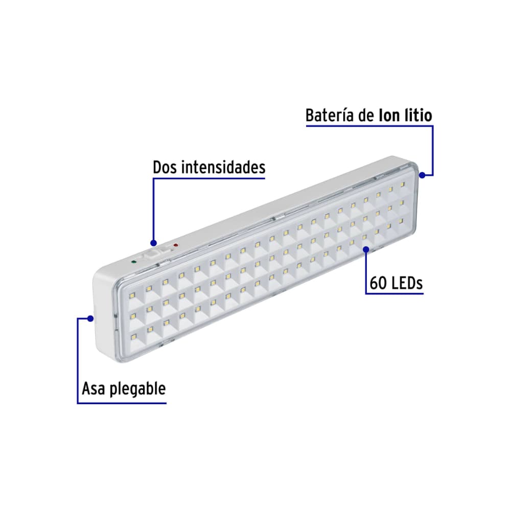 Lámpara LED recargable de emergencia Volteck 43008 - Miniatura 4