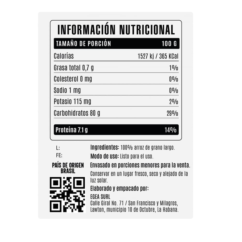 Arroz grano largo (907 g / 2 lb) - Miniatura 4