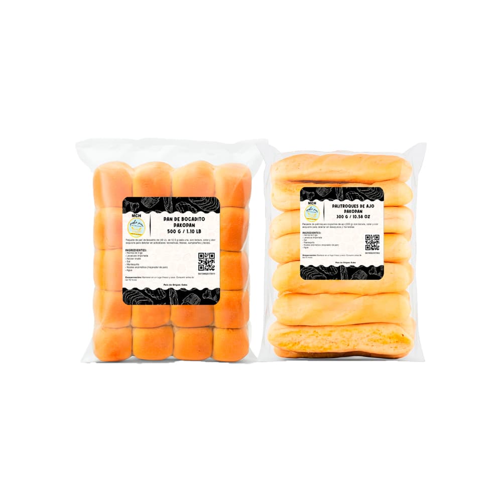 PakoPan No.12: Pan de bocadito + Palitroques de ajo - Imagen 1