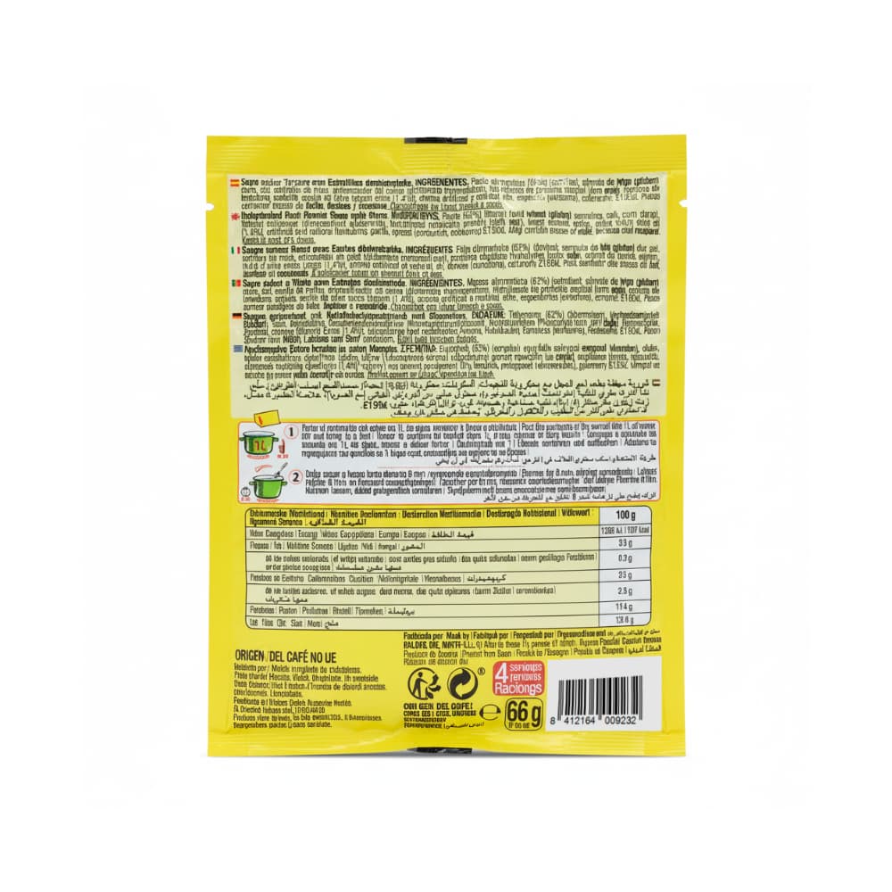 Sopa sabor ternera con estrellitas Calnort (66 g / 2.32 oz) - Miniatura 4