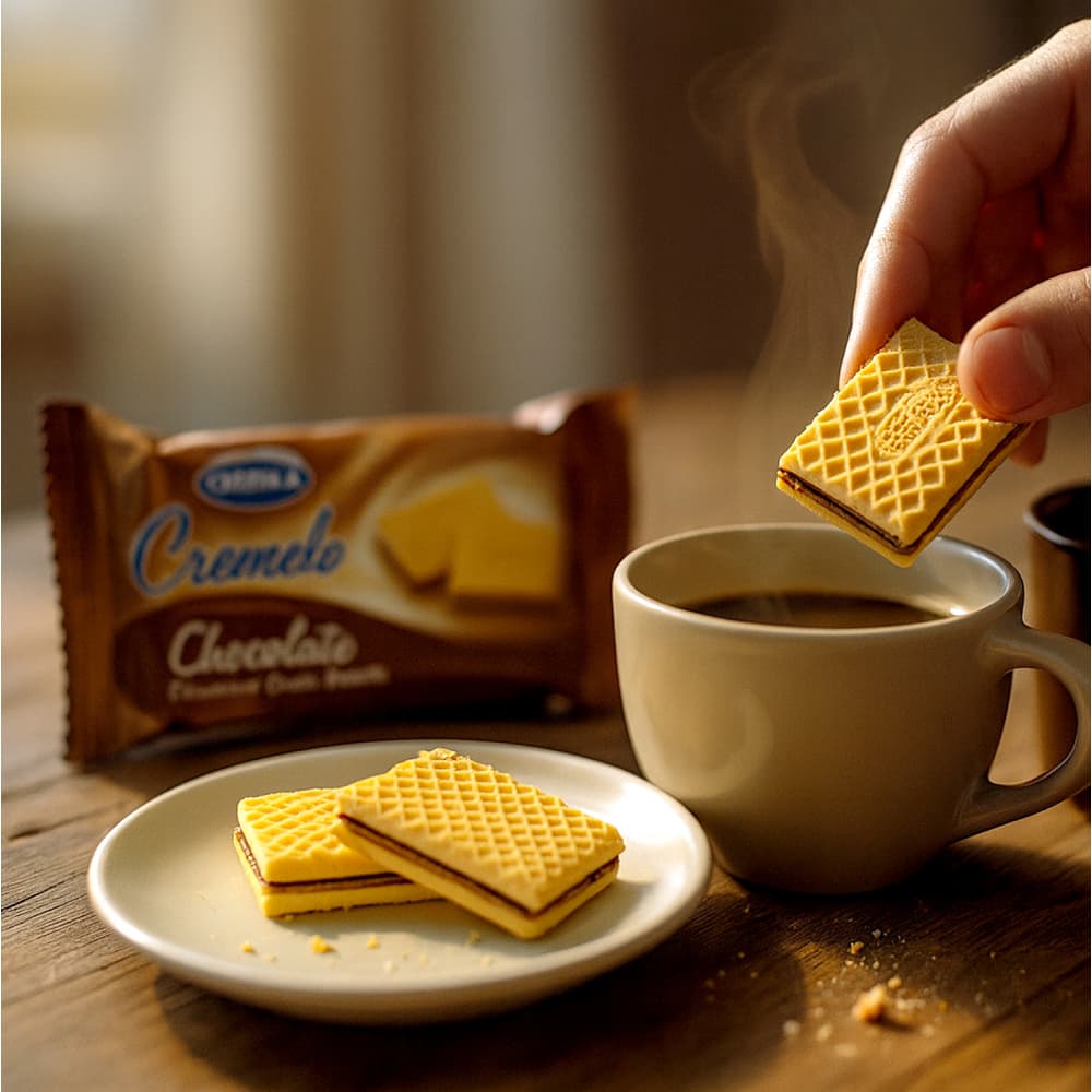 Galletas sándwich con crema sabor a chocolate Cremelo Mrs. Bector's Cremica (440 g / 15.5 oz) - Miniatura 5