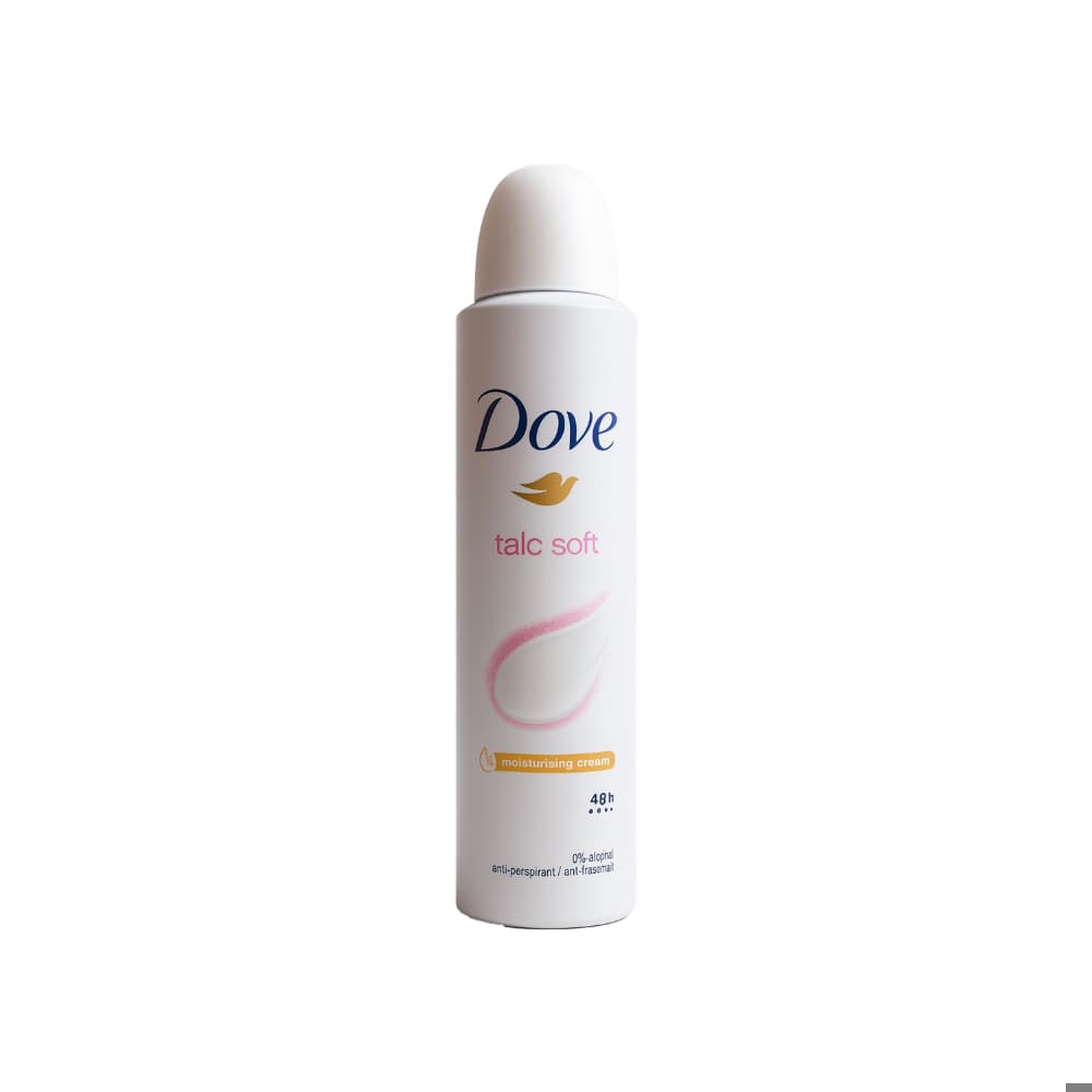 Desodorante en spray talco suave Dove (150 ml) - Imagen 1