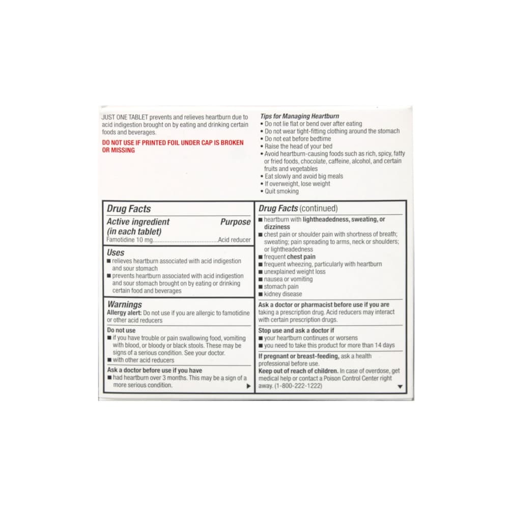 Famotidina 10 mg Major (60 tabletas) - Miniatura 2