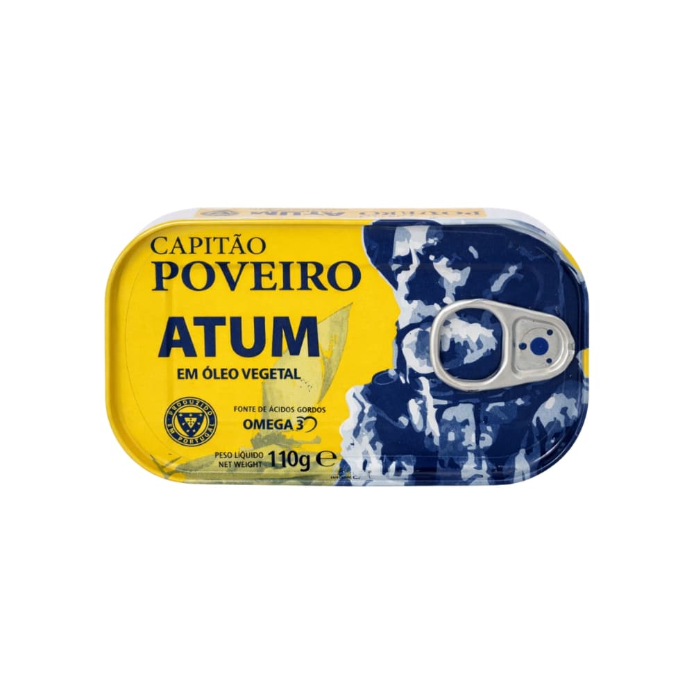 Atún en aceite vegetal Capitán Poveiro (110 g / 3.9 oz) - Miniatura 1