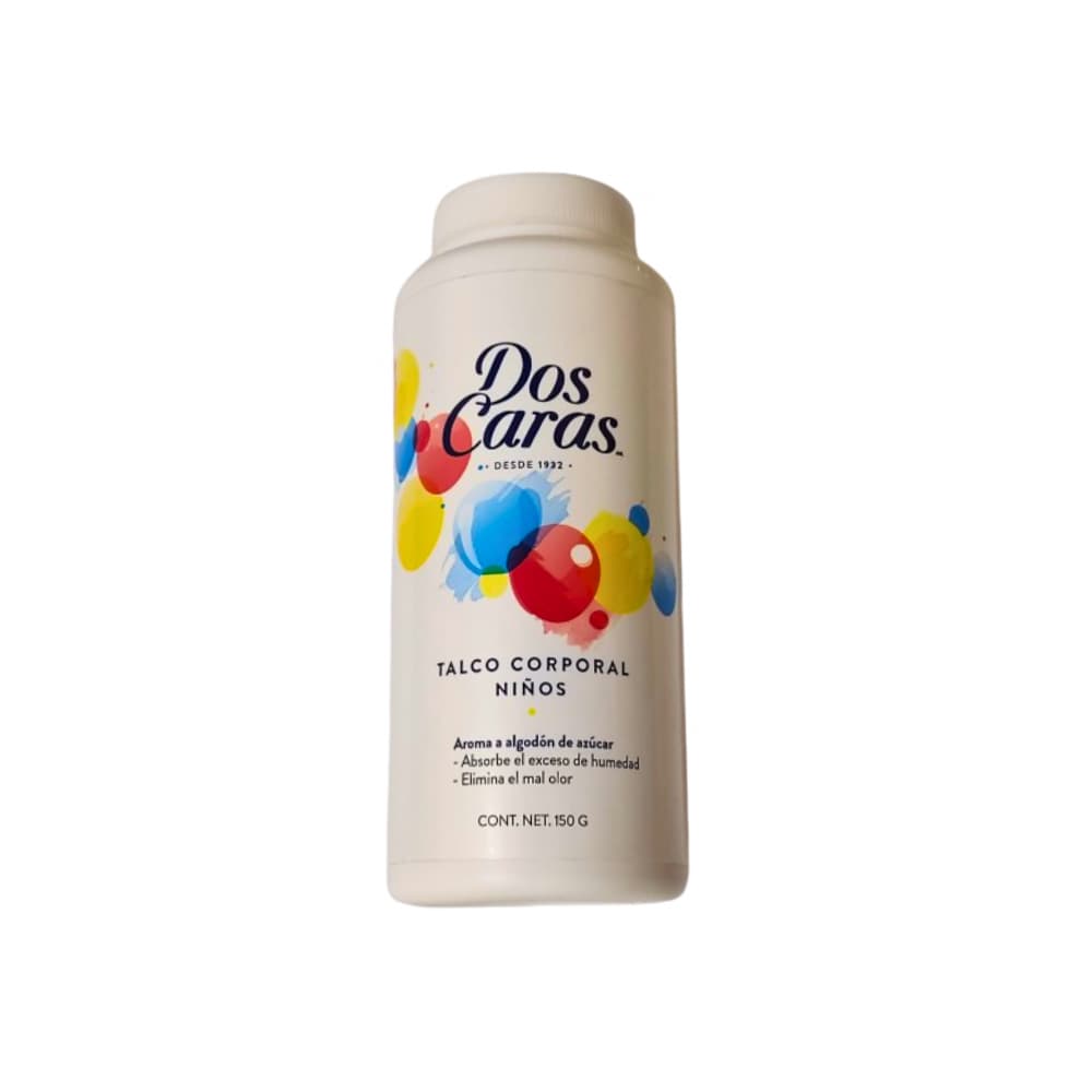 Talco corporal con aroma a algodón de azúcar para niños Dos Caras (150 g / 5.29 oz) - Miniatura 4