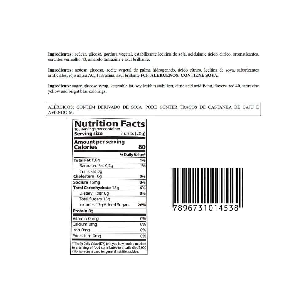 Caramelos masticables de yogurt crema surtidos (300 g / 10.6 oz) - Miniatura 3