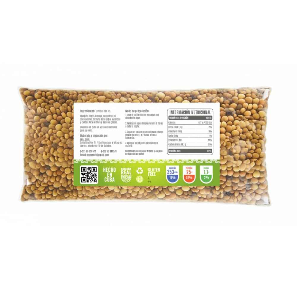 Lentejas Cosecha Real (6 x 500 g / 1.1 lb) - Miniatura 2