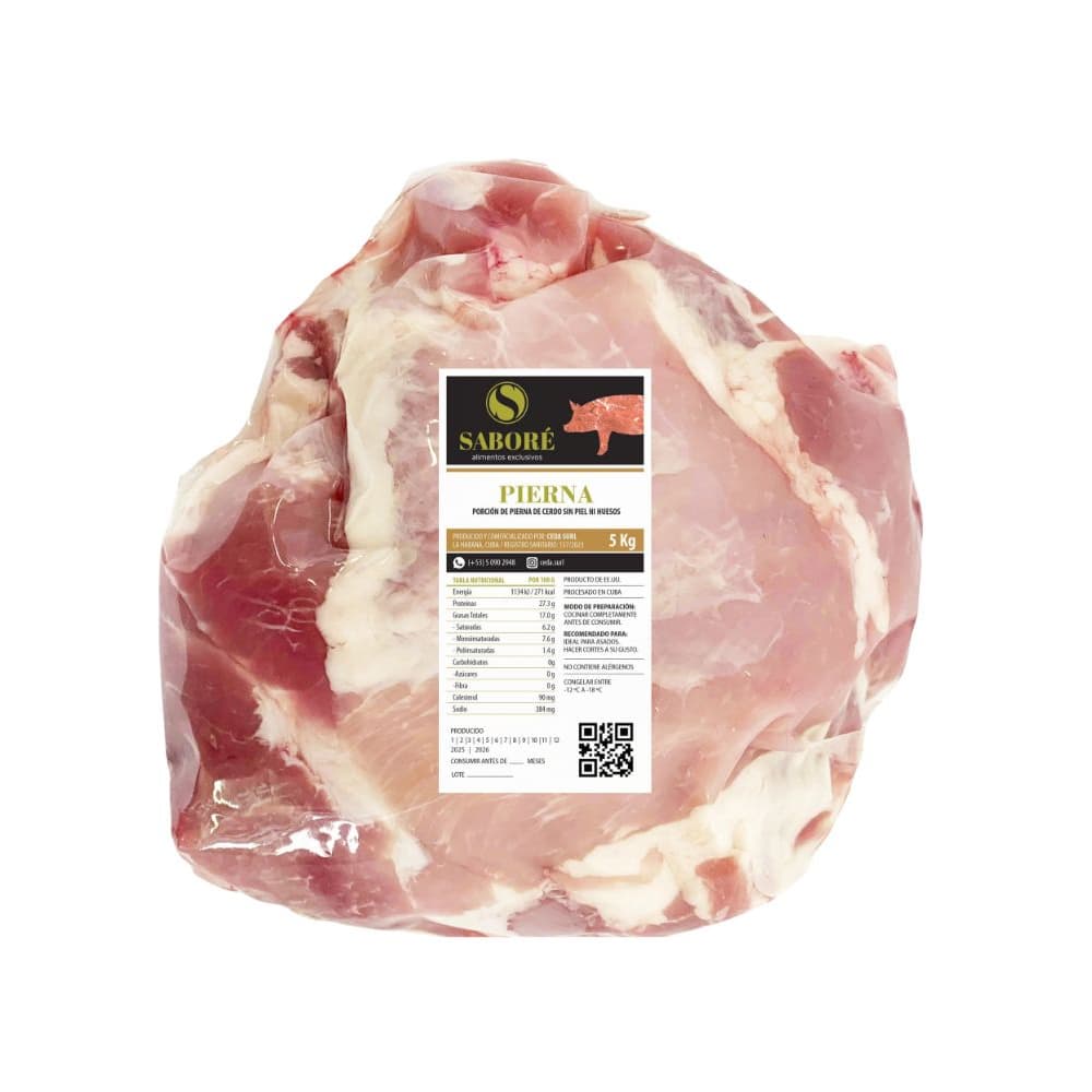 Pierna de cerdo deshuesada Saboré (5 kg / 11.02 lb) - Miniatura 1
