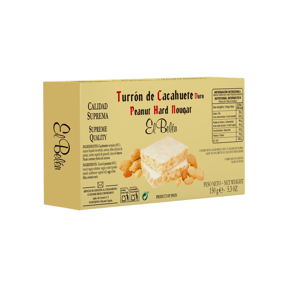 Turrón de Cacahuete El Belén (3 x 150 g / 5.3 oz) - Miniatura 4