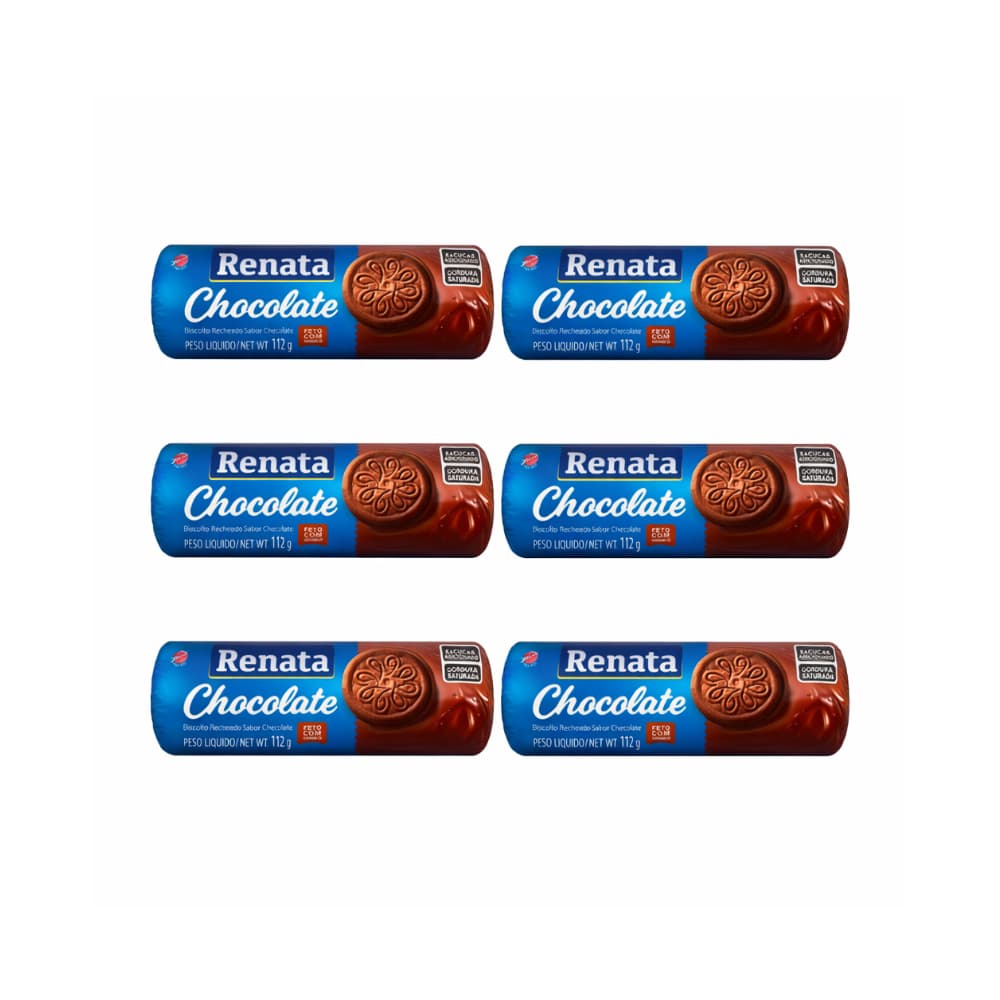 Galletas de chocolate con relleno sabor chocolate Renata (6 x 112 g / 3.9 oz) - Miniatura 1