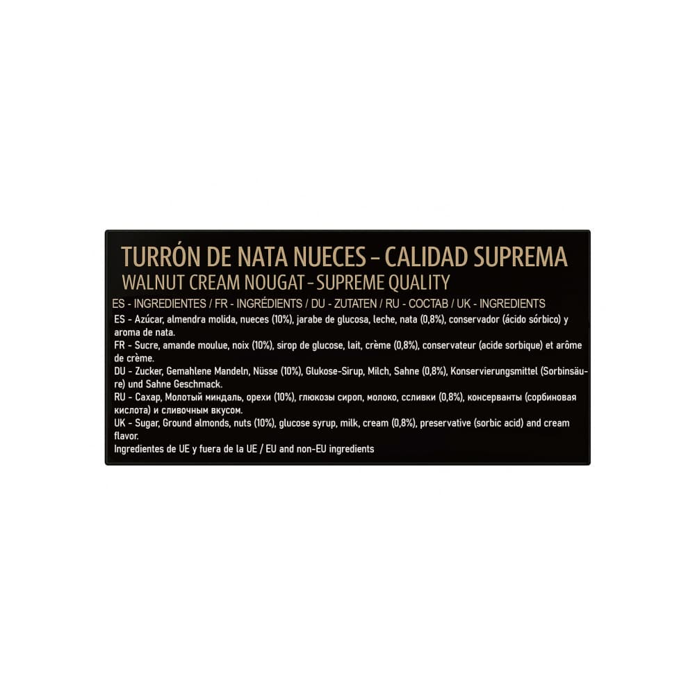 Turrón de nata con nueces El Artesano (200 g / 7 oz) - Miniatura 4