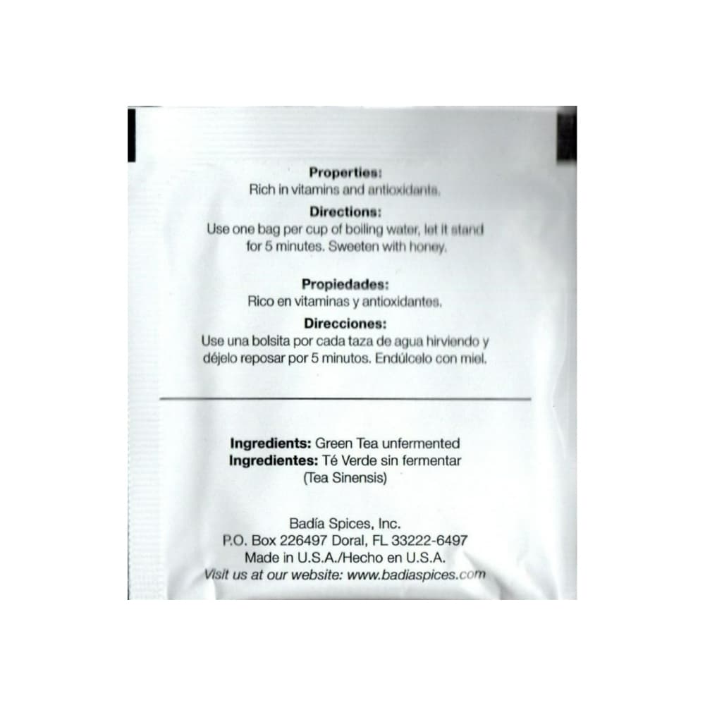 Té verde Badia (1.4 g) - Miniatura 3