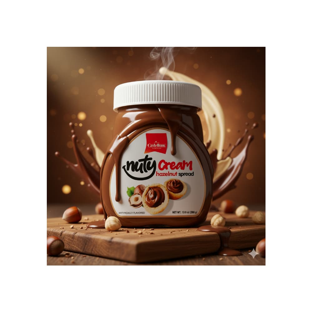 Crema de avellanas con cacao - tipo Nutella - Castellum (369 g / 13 oz) - Miniatura 4