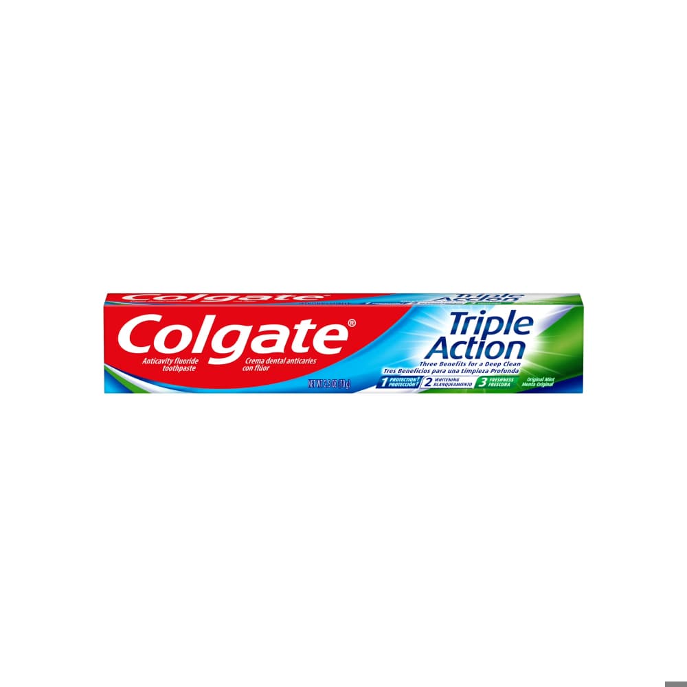 Pasta dental triple acción Colgate (2 x 70 g / 2.5 oz) - Miniatura 2