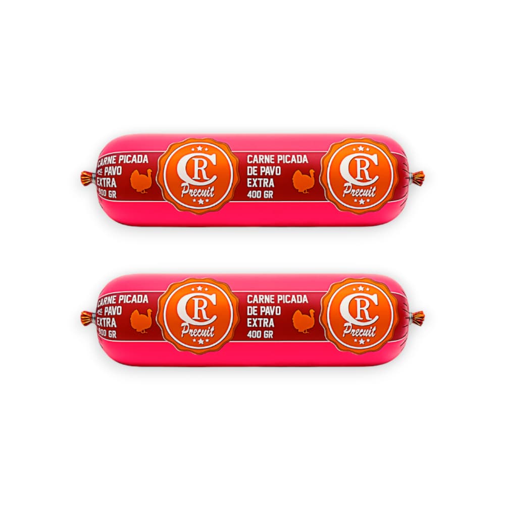Carne picada de pavo Extra CR Precuit (2 x 400 g / 14.11 oz) - Imagen 1