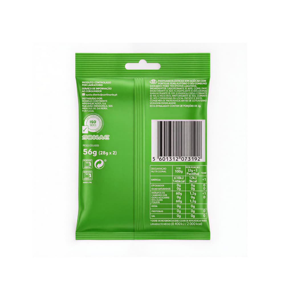 Chicle de menta verde Continente (2 x 28 g) - Miniatura 2