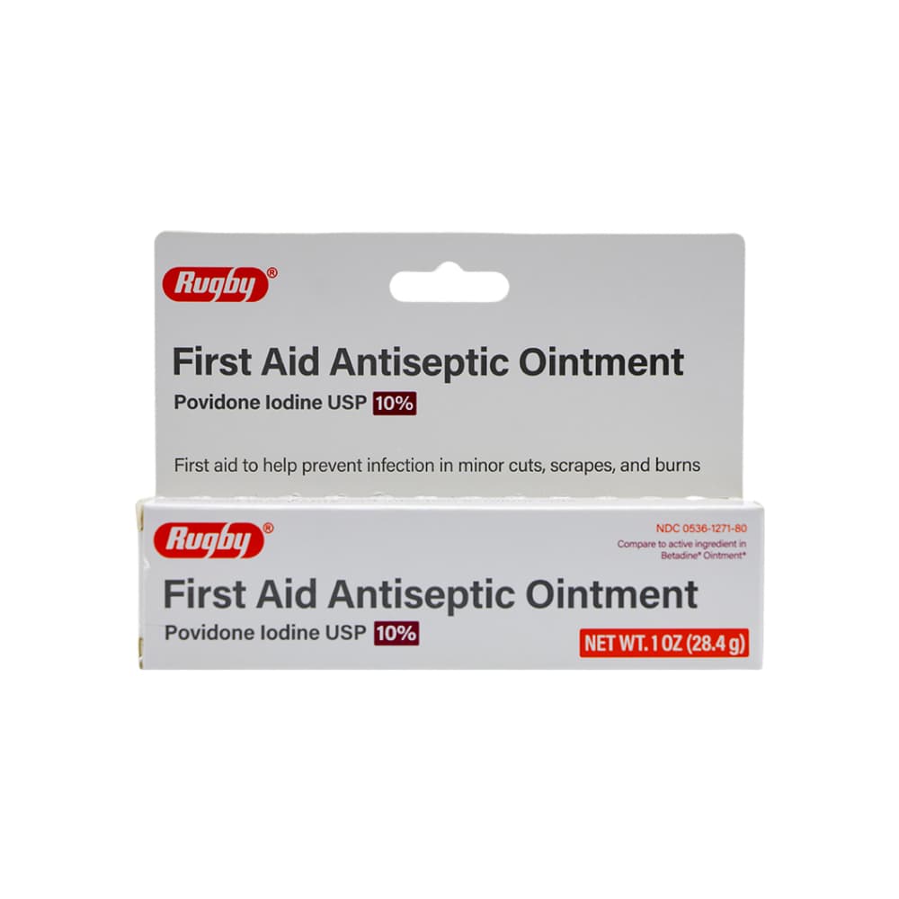 Iodo Povidona. Ungüento antiséptico de primeros auxilios. 10 % Rugby (28.4 g / 1 oz) - Miniatura 3