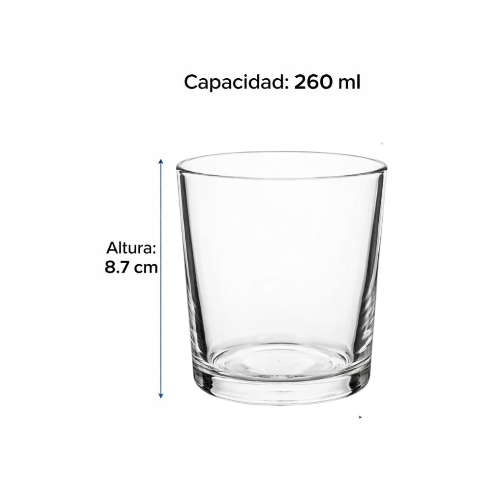 Juego de vasos de cristal marbella de 260 ml Alessandro (6 U) - Miniatura 2