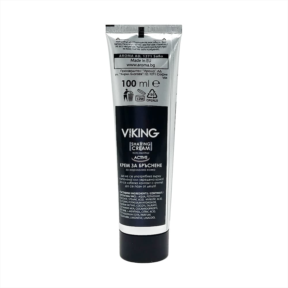 Crema de afeitar con mentol Active Viking (100 ml) - Miniatura 2