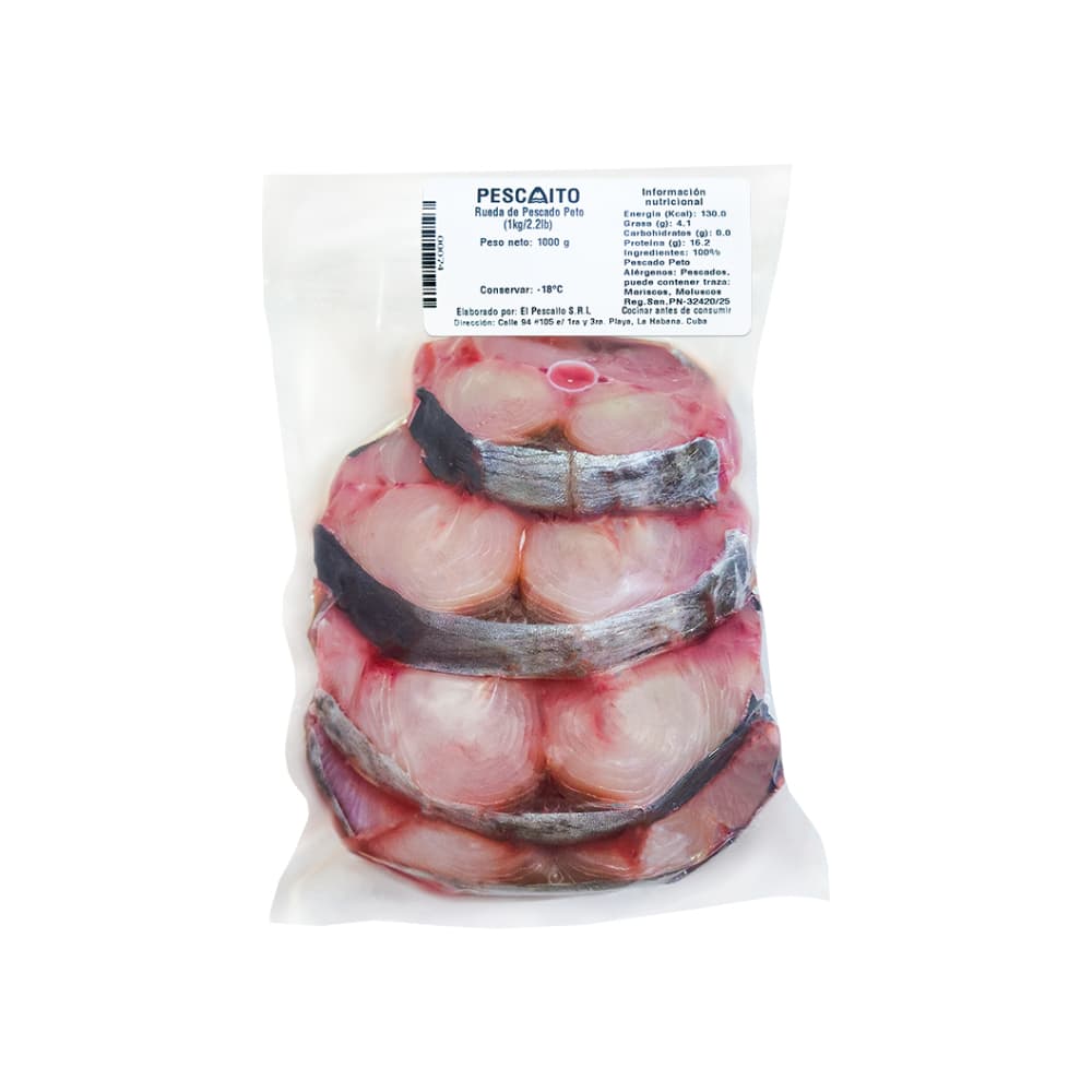 Rueda de pescado peto Pescaito (1 kg / 2.2 lb) - Miniatura 2