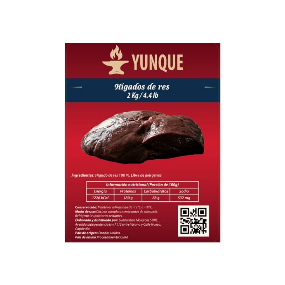 Hígado de res Yunque (2 kg / 4.4 lb) - Miniatura 3