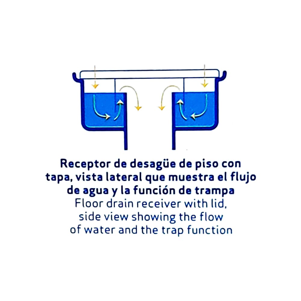 Desagüe de piso de acero inoxidable con trampa anti olor Griven - Miniatura 4