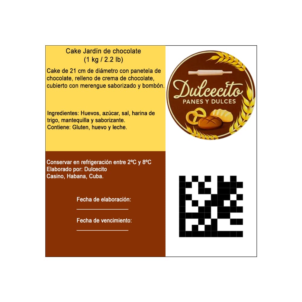 Cake Jardín de chocolate Dulcecito (15 personas) - Miniatura 4