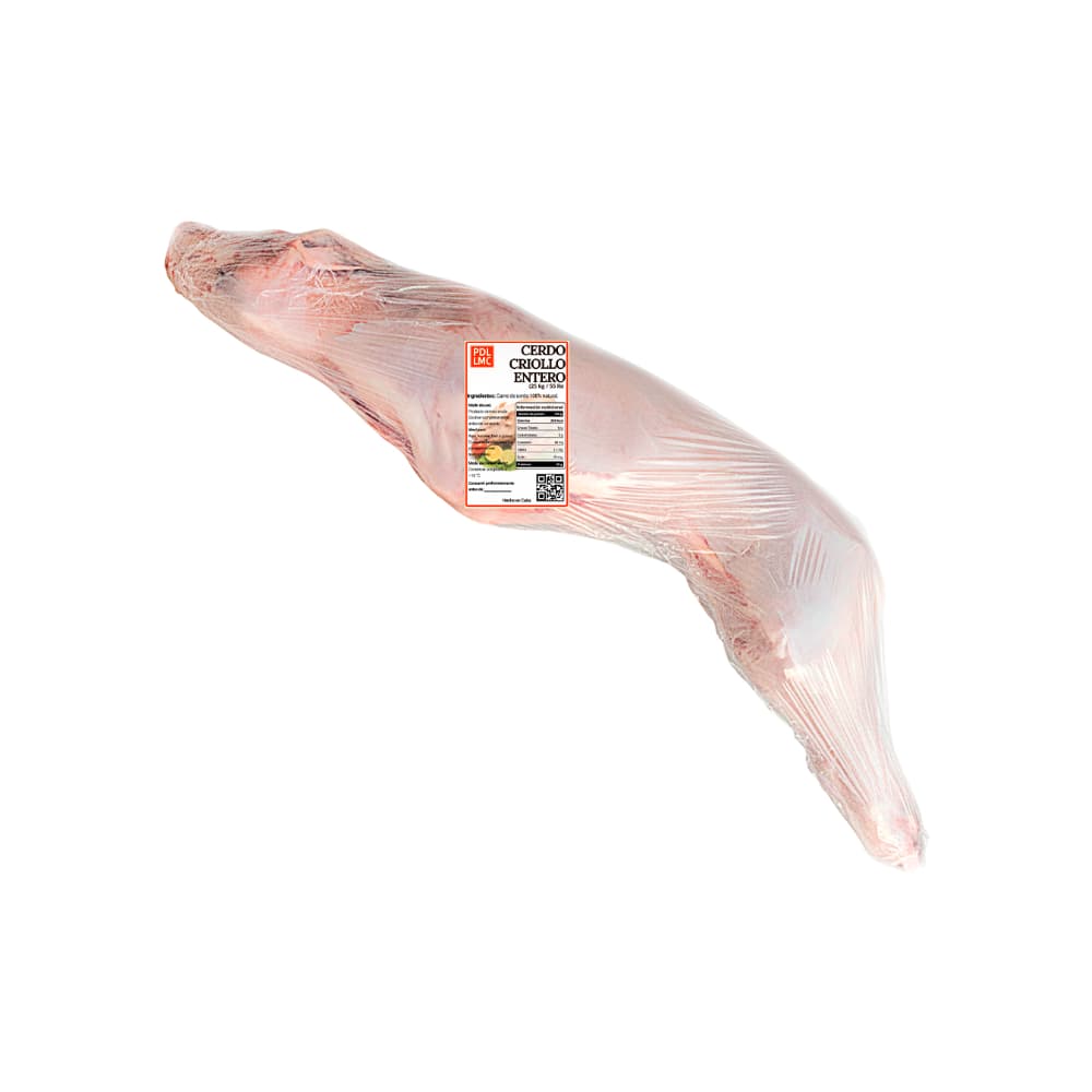 Cerdo criollo entero PDL LMC (25 kg / 55 lb) - Miniatura 2