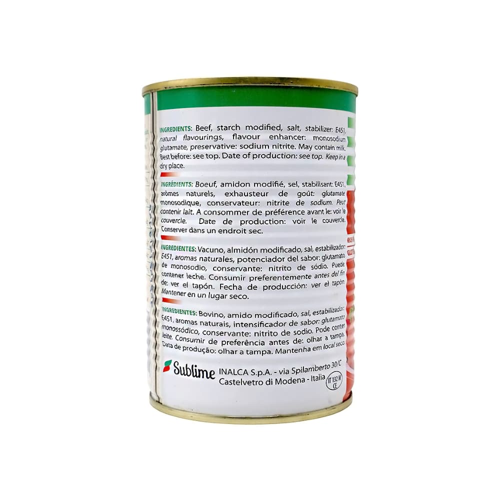 Carne de res enlatada Sublime (24 x 400 g / 14.11 oz) - Miniatura 2