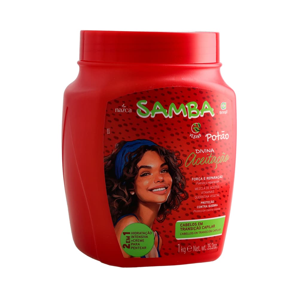Tratamiento para el cabello 2 en 1 Divina Aceitacão Nazca Samba (1 kg / 2.2 lb) - Imagen 1