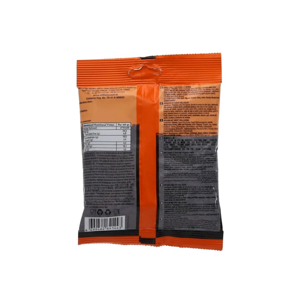 Pistachos con sabor a chile dulce List Nuts (100 g / 3.53 oz) - Miniatura 2