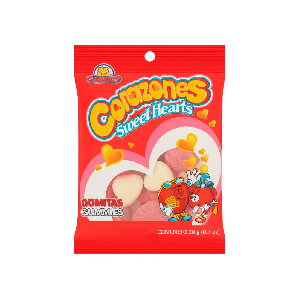 Gomitas corazones Guandy (20 g) - Imagen 1