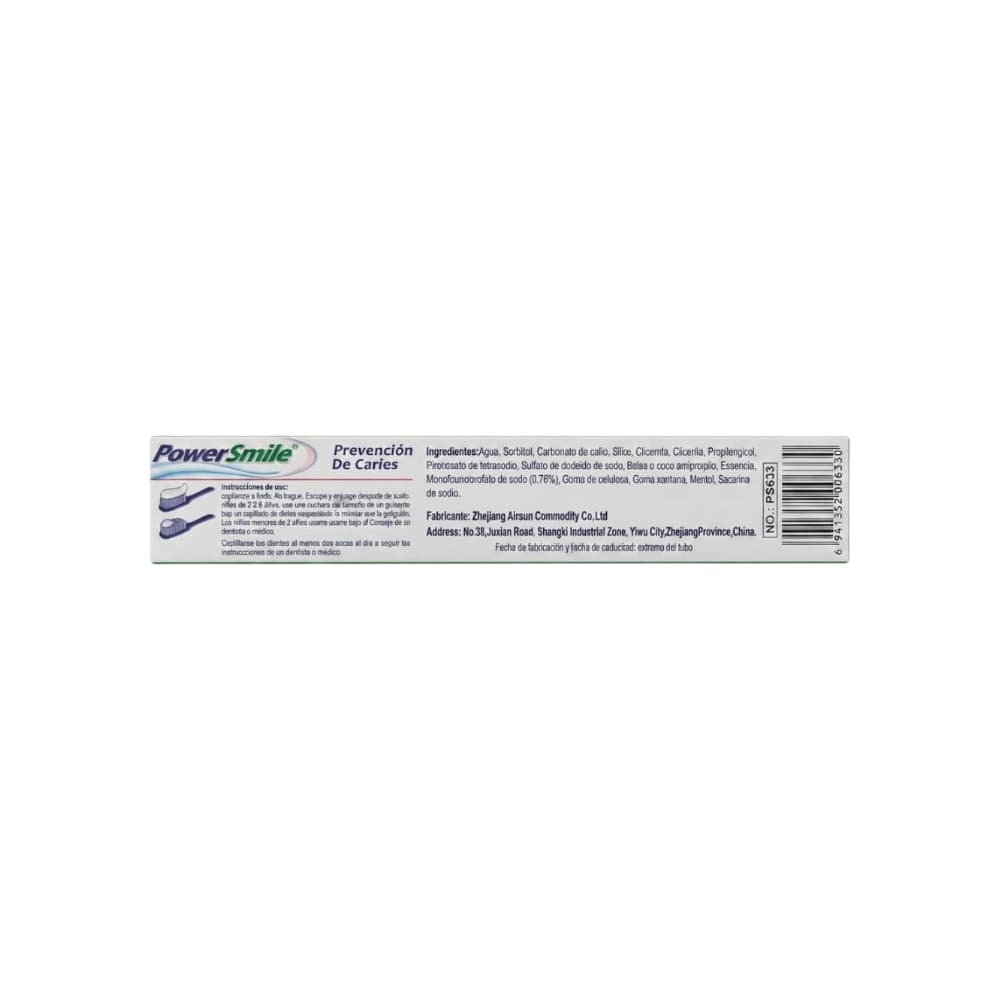 Pasta dental sabor menta fresca Power Smile (115 g / 4.05 oz) - Miniatura 3