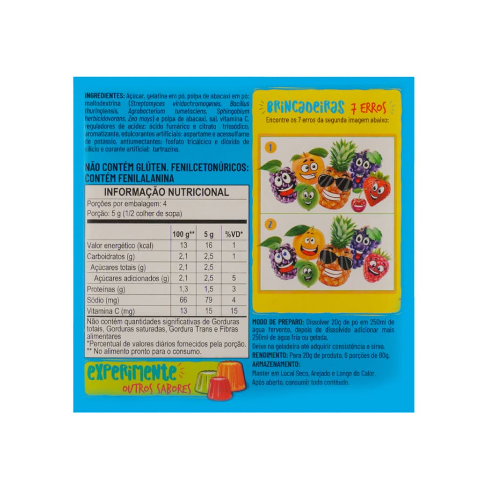 Gelatina sabor piña (5 x 20 g) - Miniatura 4