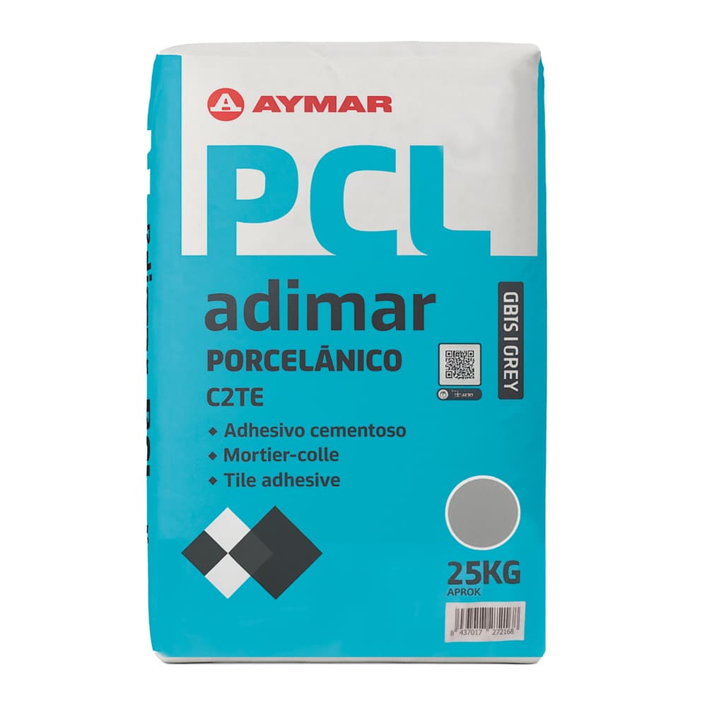Adhesivo cementoso porcelámico gris Adimar (25 kg / 55.11 lb) - Imagen 1