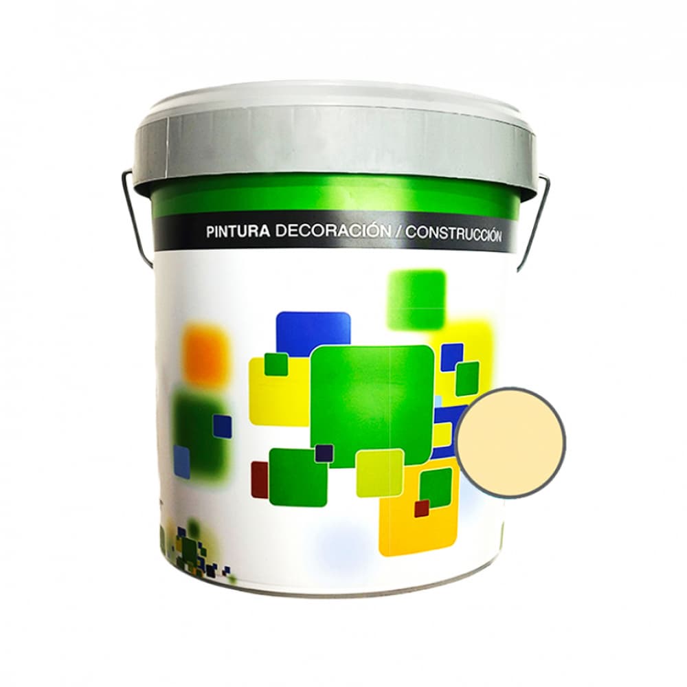 Pintura acrílica interior y exterior de 4 L color marfil Euro Campi - Miniatura 3