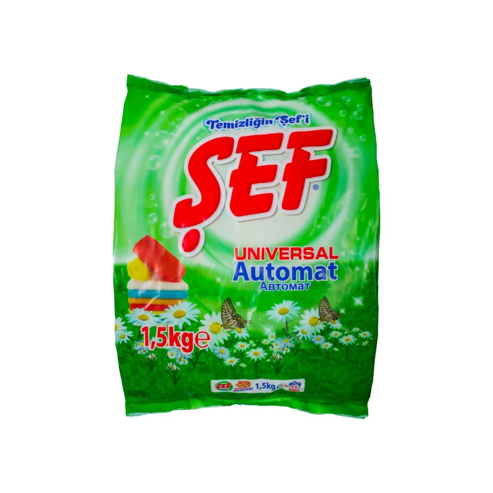 Detergente en polvo universal Sef (1.5 kg / 3.31 lb) - Imagen 1