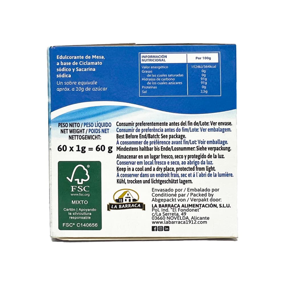Edulcorante de mesa La Barraca (60 g / 2.12 oz) - Miniatura 2