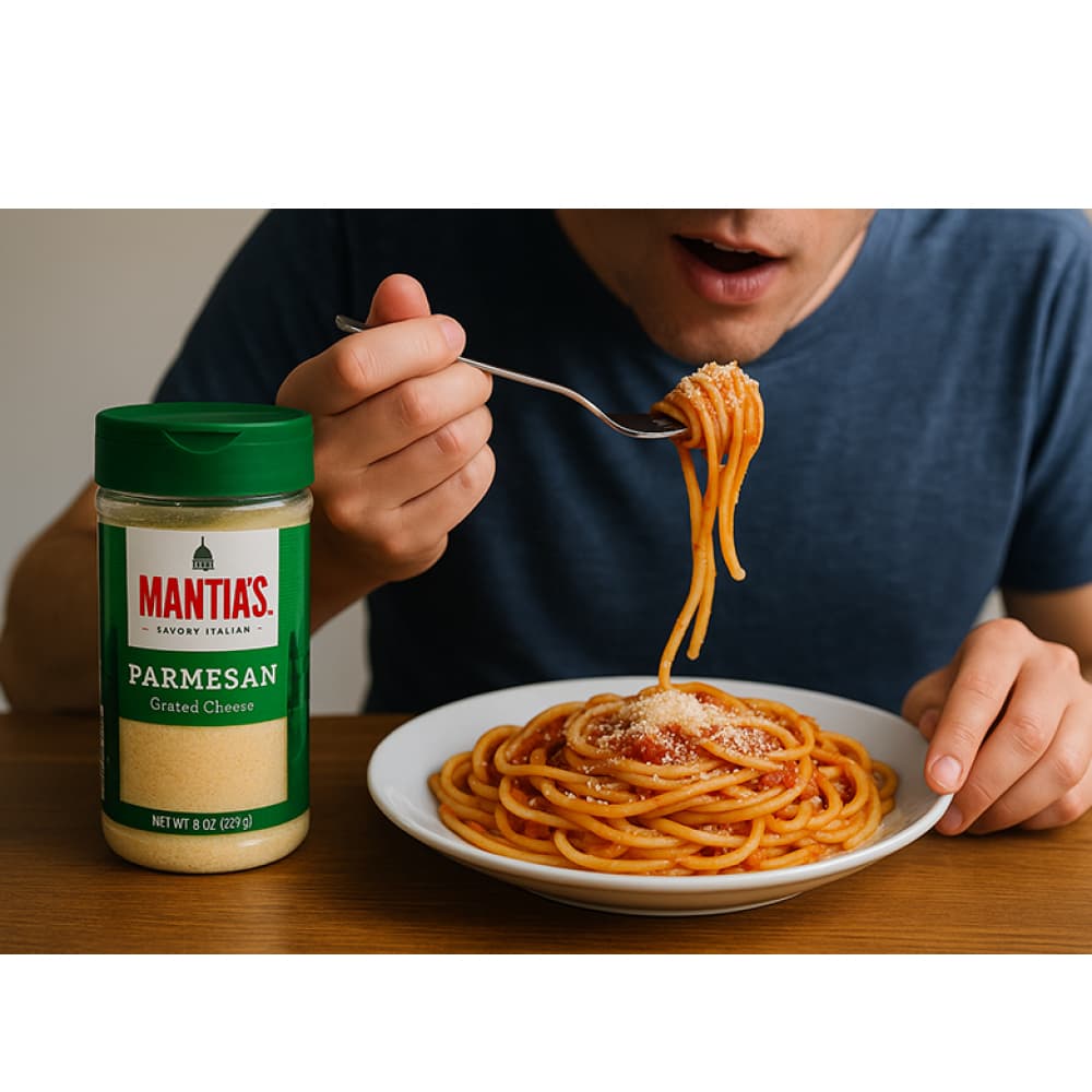 Queso parmesano rallado Mantia' S (227 g / 8 oz) - Miniatura 3